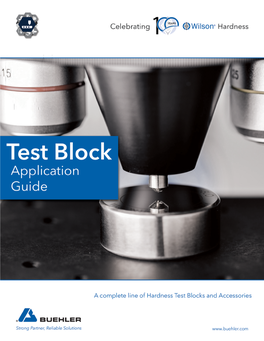Hardness Test Block Guide