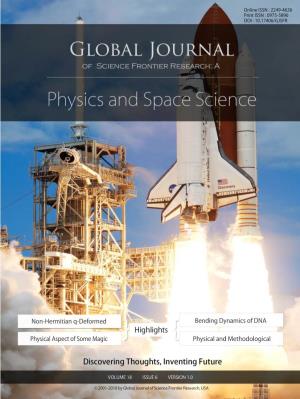 Global Journal of Science Frontier Research: a Physics & Space Science