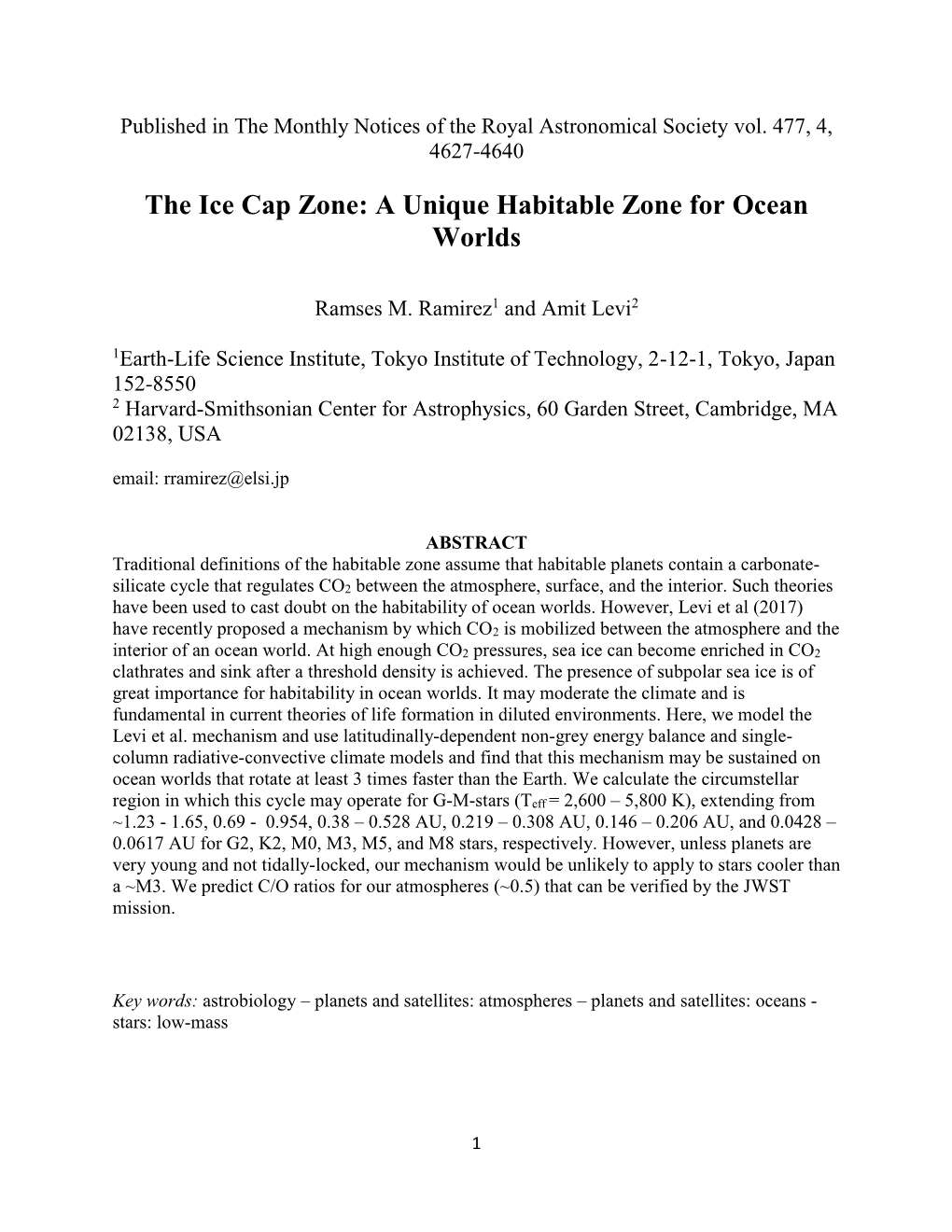 The Ice Cap Zone: a Unique Habitable Zone for Ocean Worlds