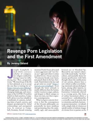 Revenge Porn Legislation and the First Amendment