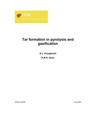 Tar Formation in Pyrolysis and Gasification
