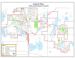 Antioch Map Parks and Program Location