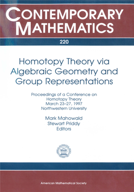Contemporary Mathematics 220