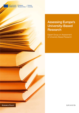 Assessing Europe's University-Based Research