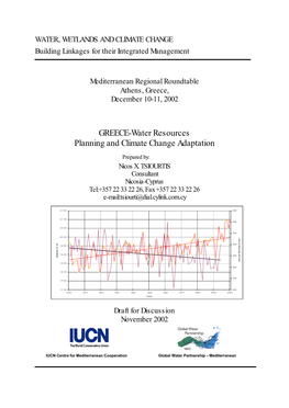 GREECE-Water Resources Planning and Climate Change Adaptation