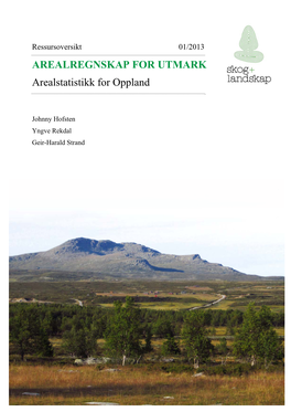 AREALREGNSKAP for UTMARK Arealstatistikk for Oppland
