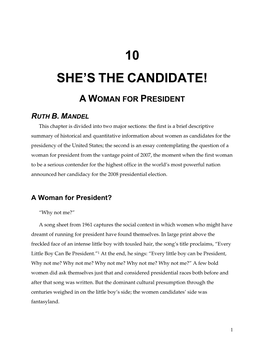 10 She's the Candidate!
