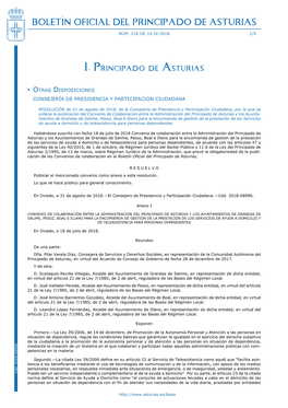 Boletín Oficial Del Principado De Asturias