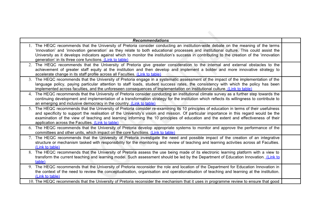 Part C : Allocation of Responsibilities for the Objectives, Strategies and Achievement