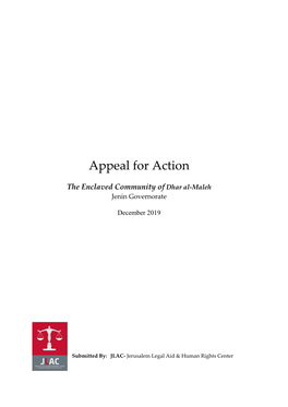 Appeal for Action
