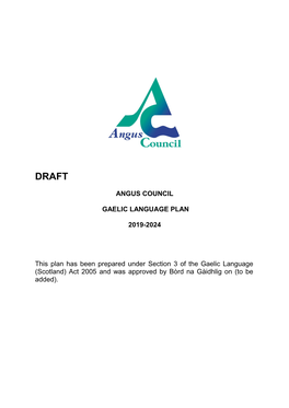 Angus Gaelic Plan 2019-2024 English