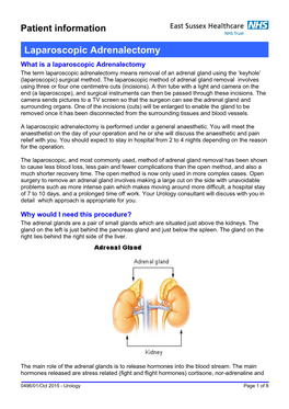 Laparoscopic Adrenalectomy