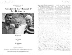 Keith Jarrett, Gary Peacock & Jack Dejohnette