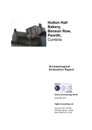 Hutton Hall Bakery, Benson Row, Penrith, Cumbria