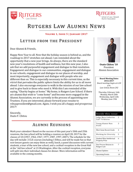 Rutgers Law Alumni News