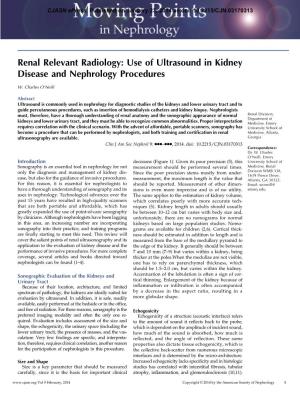 Use of Ultrasound in Kidney Disease and Nephrology Procedures