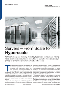 Servers—From Scale to Hyperscale