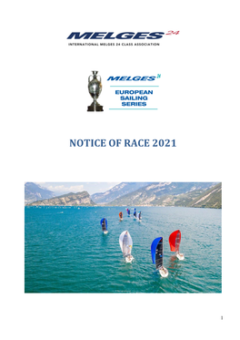 Notice of Race of the Melges 24 European Sailing Series 2021