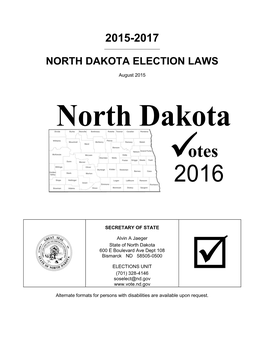 North Dakota Election Laws