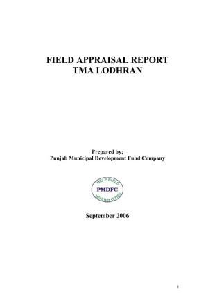 Field Appraisal Report Tma Lodhran