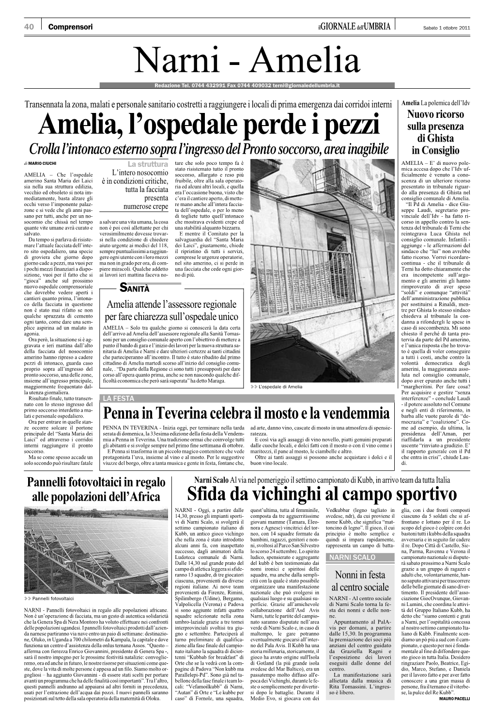 Narni - Amelia Redazione Tel