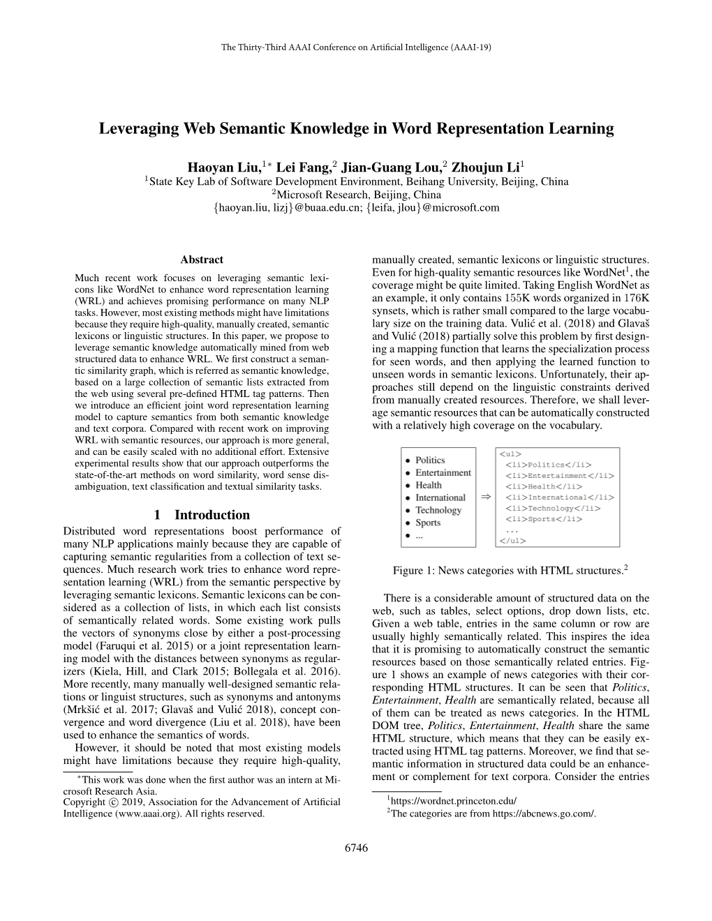 Leveraging Web Semantic Knowledge in Word Representation Learning