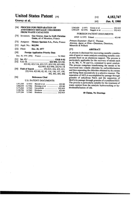 United States Patent (19) 11) 4,182,747 Gravey Et Al