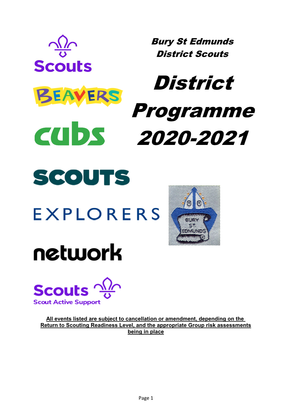 District Programme 2020-2021