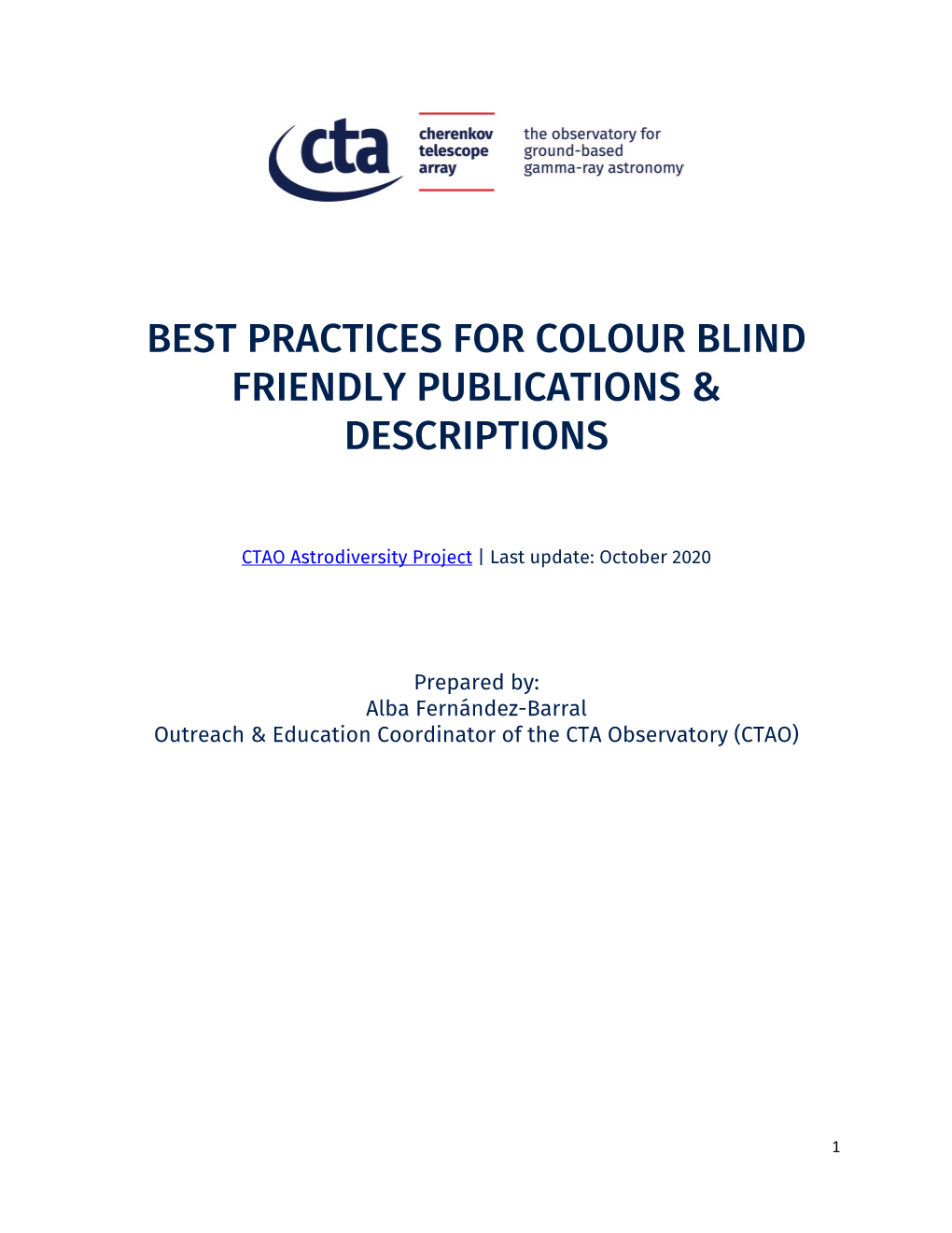 CTA's Best Practices for Colour Blind Friendly Publications And