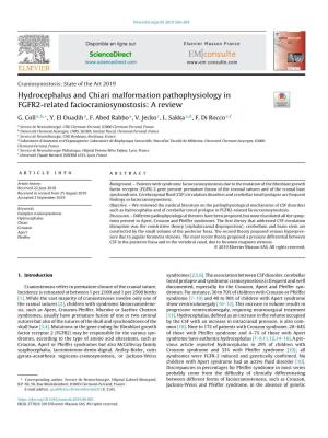 Hydrocephalus and Chiari Malformation Pathophysiology In
