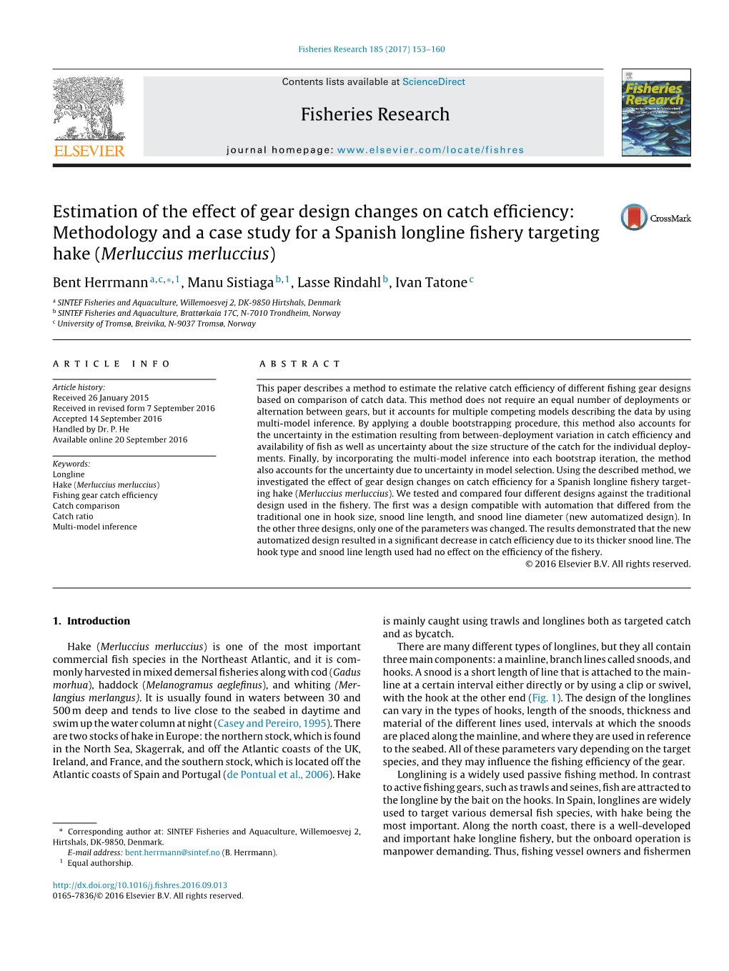 Methodology and a Case Study for a Spanish Longline Fishery