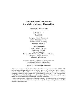 Practical Data Compression for Modern Memory Hierarchies