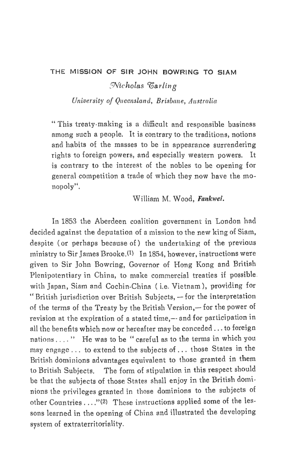 This Treaty-Making Is a Difficult and Responsible Business Among Such a People. It Is Contrary to the Traditions, Notions