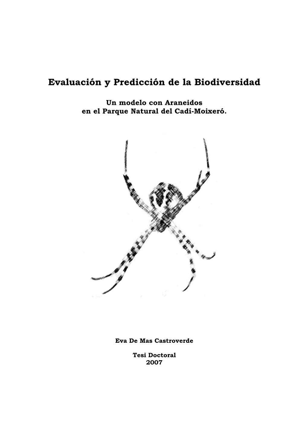 Evaluación Y Predicción De La Biodiversidad