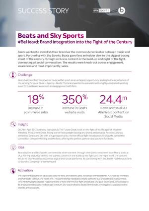 Beats and Sky Sports #Beheard: Brand Integration Into the Fight of the Century