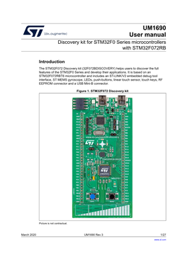 Discovery Kit for STM32F0 Series Microcontrollers with STM32F072RB