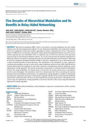 Five Decades of Hierarchical Modulation and Its Benefits in Relay-Aided Networking