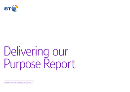 Delivering Our Purpose 2017 Full Report