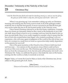 Solemnity of the Nativity of the Lord 25 Christmas Day 37
