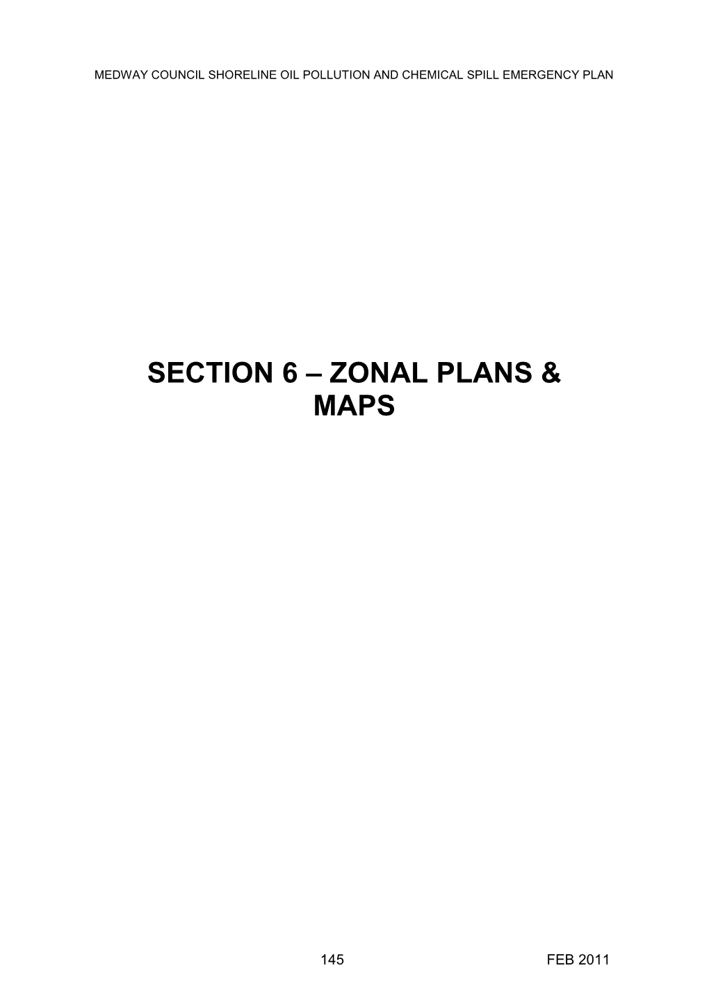 Section 6 – Zonal Plans & Maps