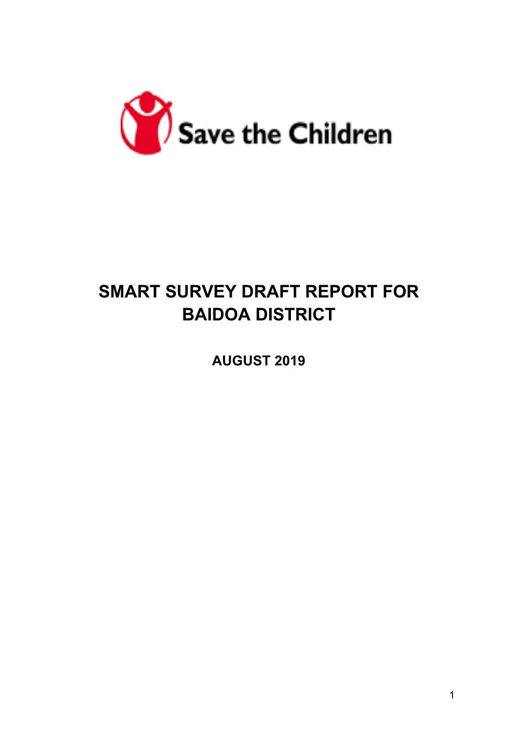 Smart Survey Draft Report for Baidoa District