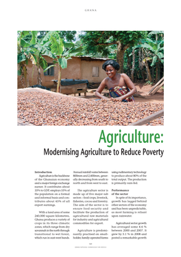 Modernising Agriculture to Reduce Poverty