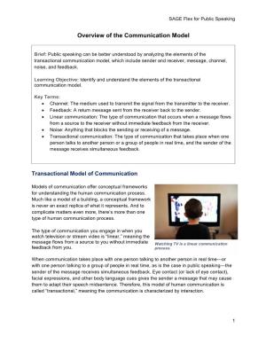 Overview of the Communication Model