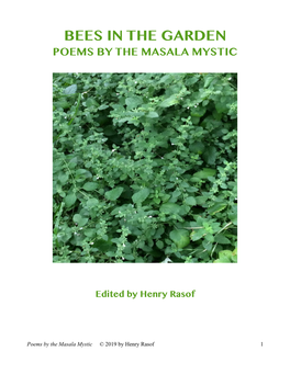 Bees in the Garden: Poems by the Masala Mystic