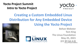 Creating a Custom Embedded Linux Distribution for Any Embedded