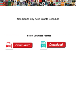 Nbc Sports Bay Area Giants Schedule Bathtubs