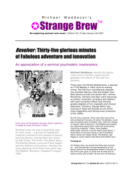 Strange Brew√ Re-Exploring Seminal Rock Music | Edition 05 | Friday January 26 2007