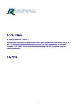 Adopted Local Plan