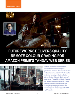 Futureworks Delivers Quality Remote Colour Grading for Amazon Prime's