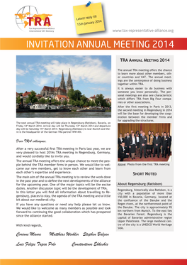 Invitation TRA Annual Meeting 2014 2 Kor1.Indd